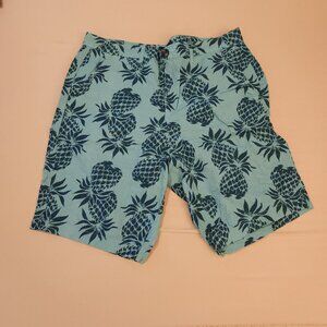 Jachs NY Pineapple Print Seersucker Short, 31"